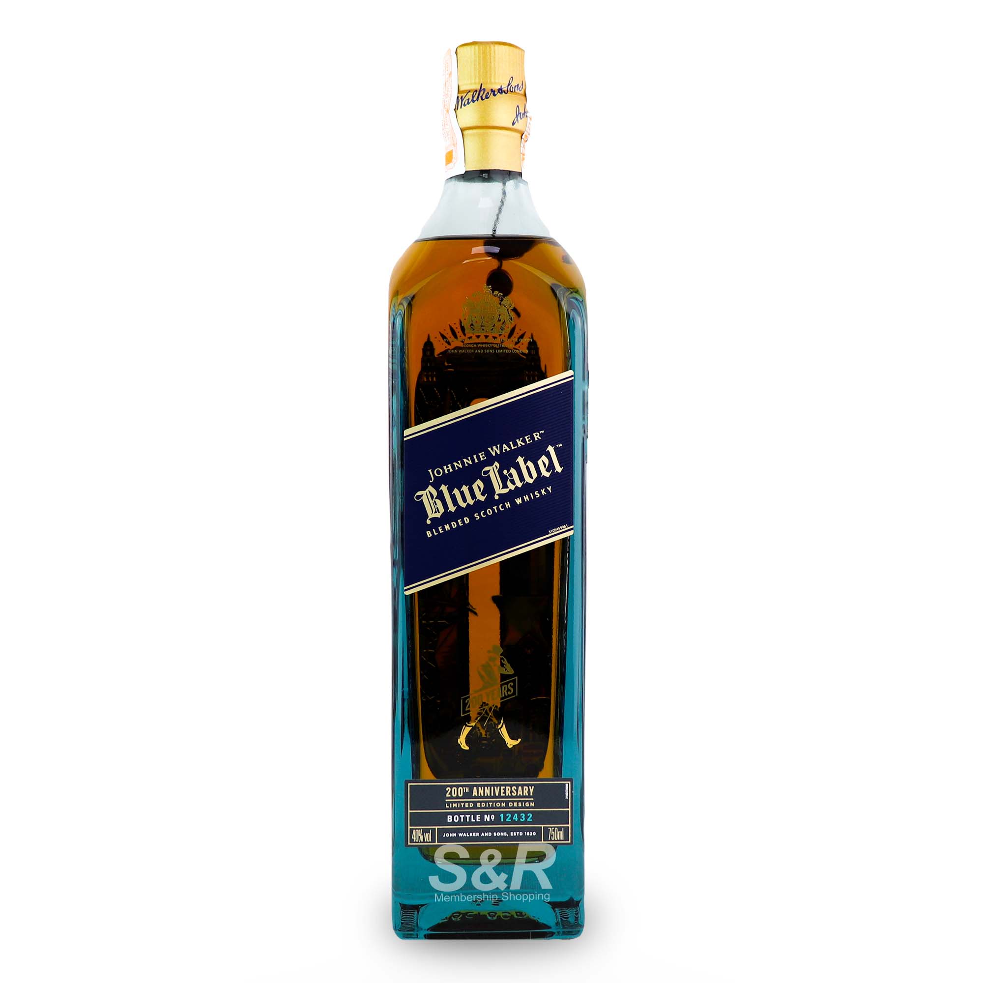 Johnnie Walker Blue Label 200th Anniversary Limited Edition Design Blended Scotch Whisky 750mL Johnnie Walker Blue Label 200th Anniversary Limited Edition Design Blended Scotch Whisky 750mL